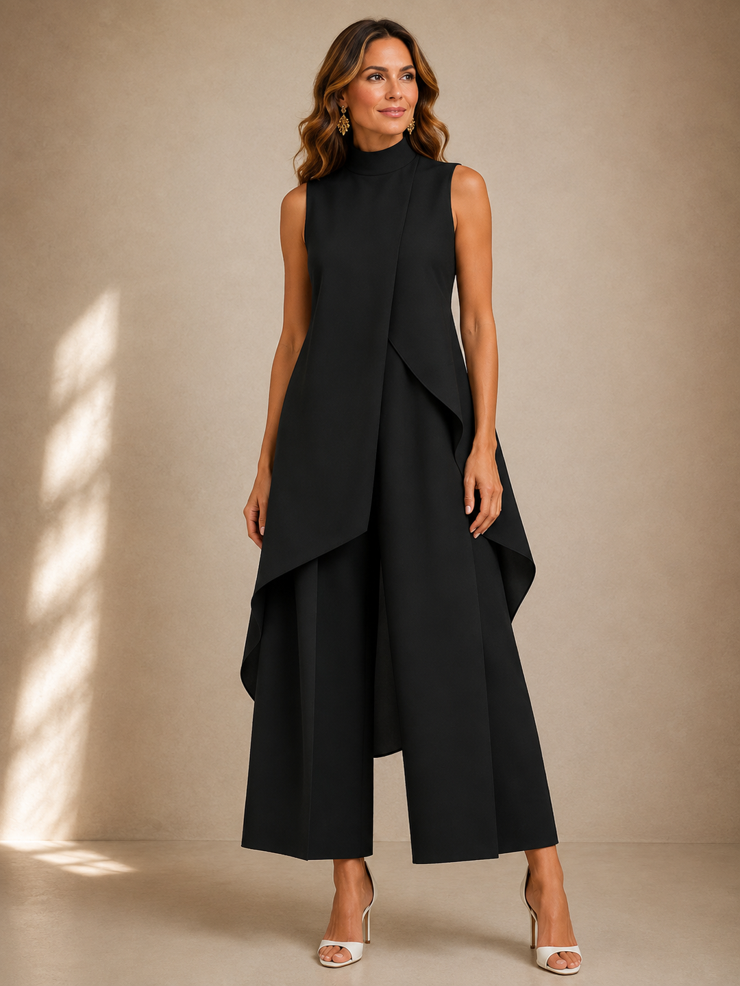 Ruby | Sculpted High-Neck Jumpsuit
