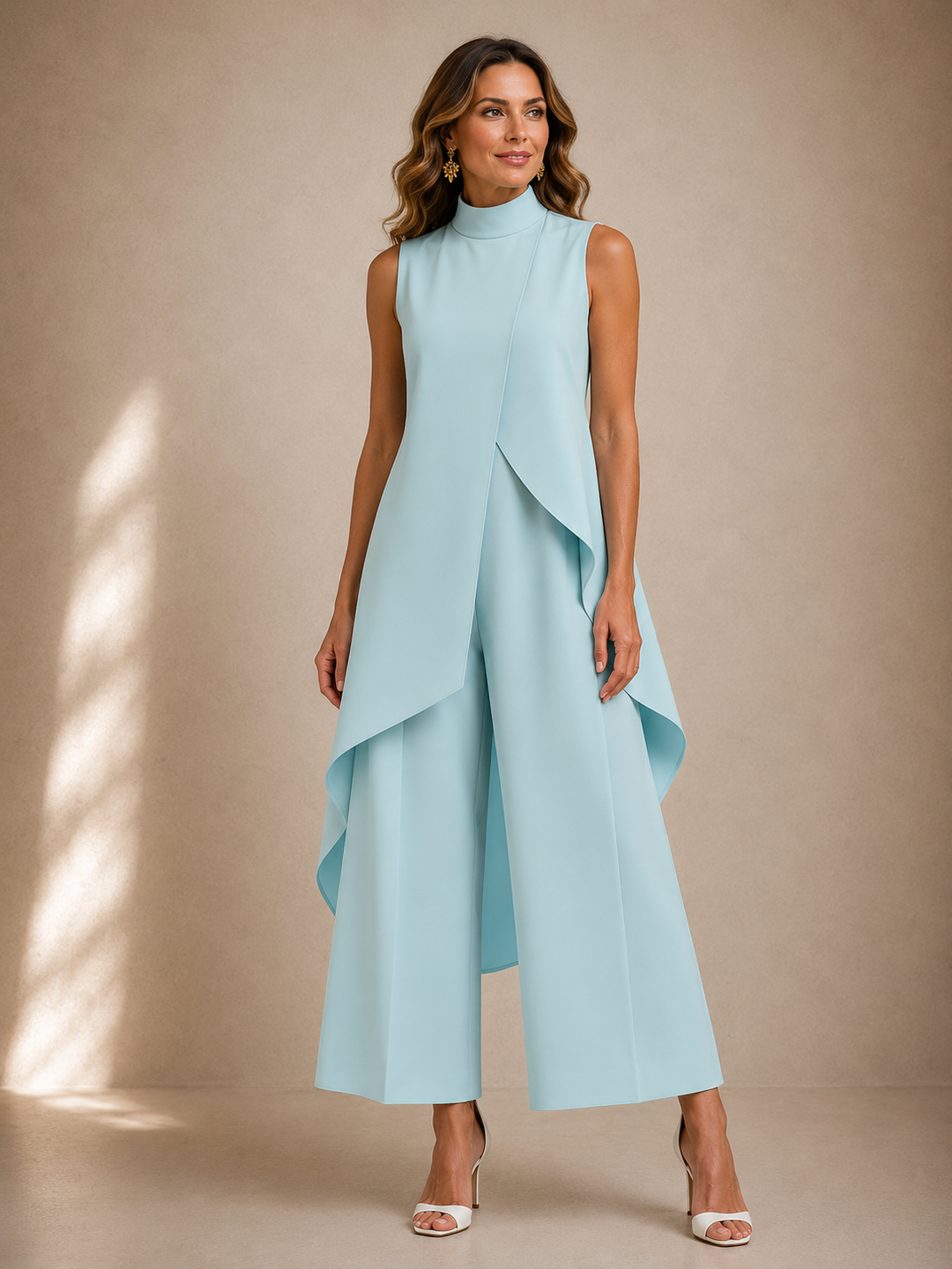 Ruby | Sculpted High-Neck Jumpsuit