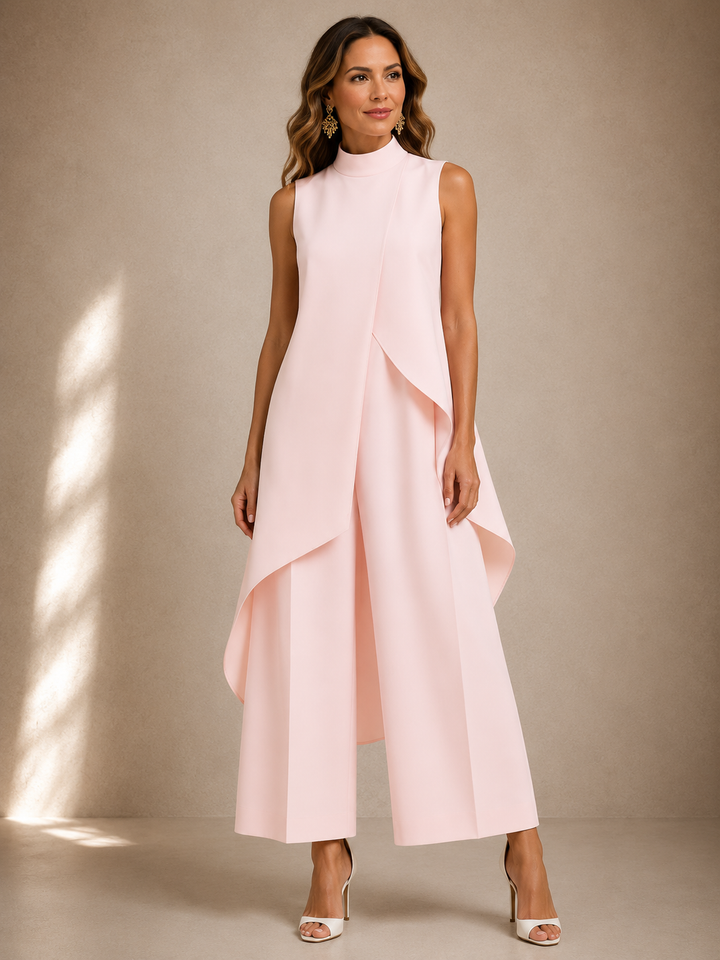 Ruby | Sculpted High-Neck Jumpsuit