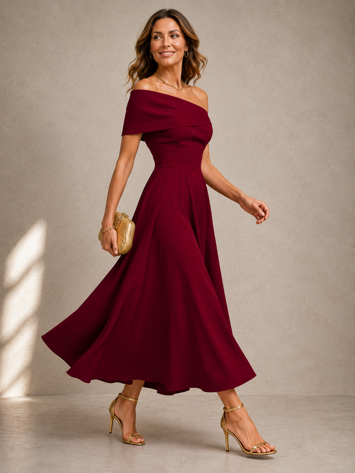 Violet | Graceful Sweeping Maxi Dress