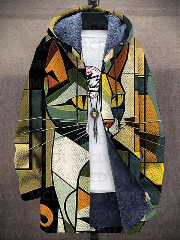 Mackenzie | Art-Inspired Hooded Cardigan