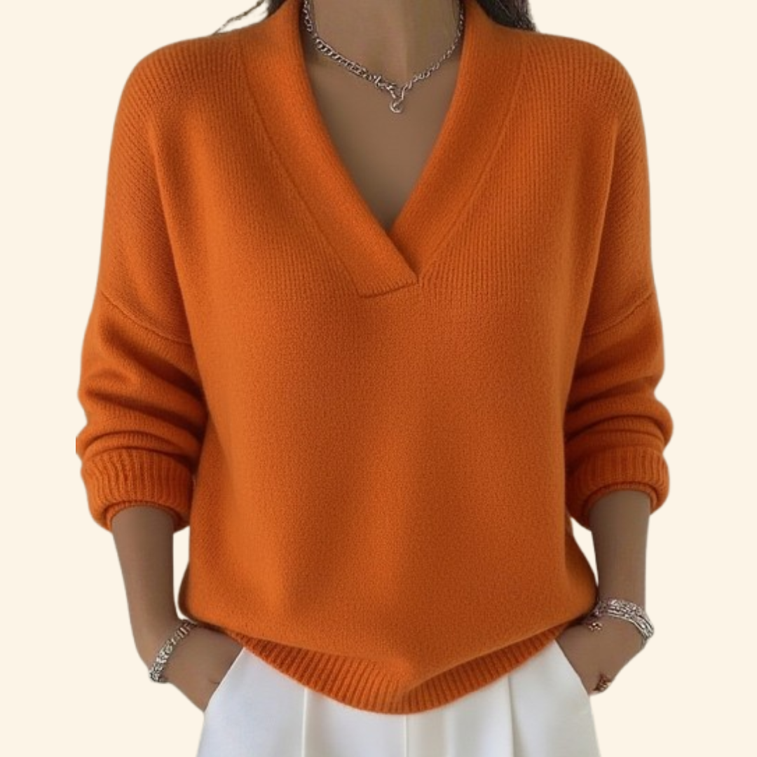 Shayla™ | Soft V-Neck Sweater