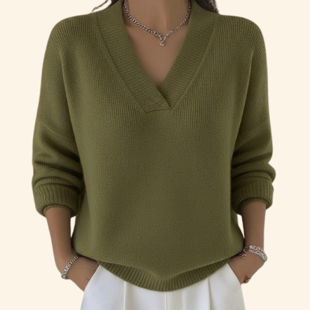 Shayla™ | Soft V-Neck Sweater