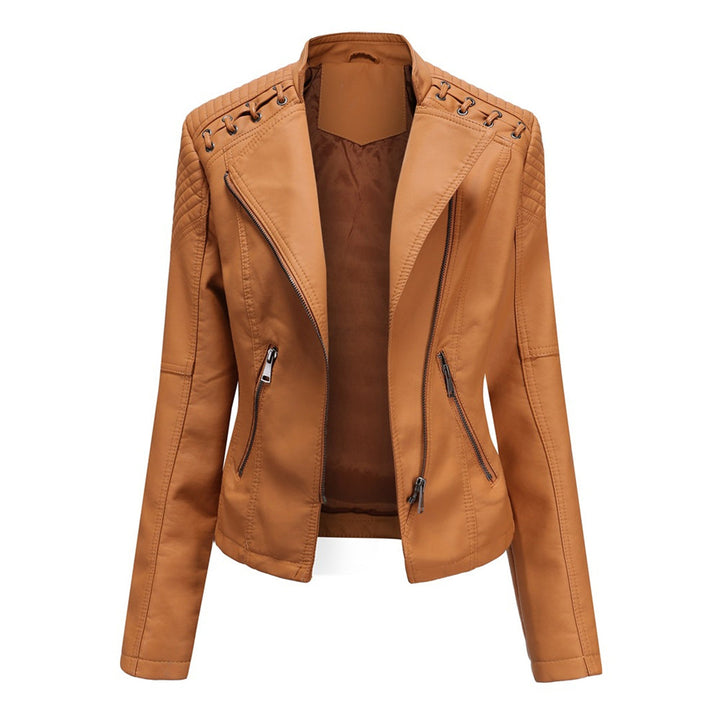 Marguerite™ | Classic Lace Detail Biker Jacket
