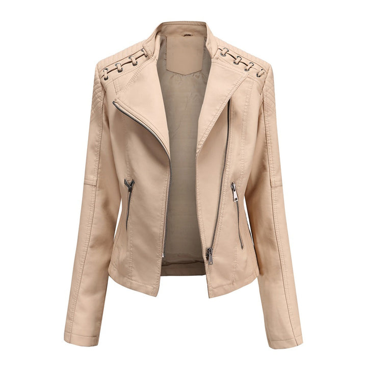Marguerite™ | Classic Lace Detail Biker Jacket