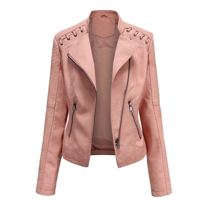 Marguerite™ | Classic Lace Detail Biker Jacket
