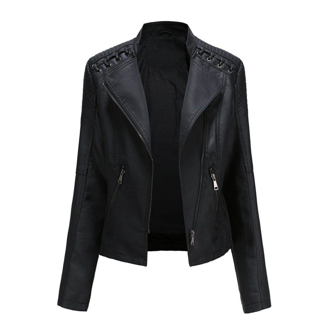 Marguerite™ | Classic Lace Detail Biker Jacket