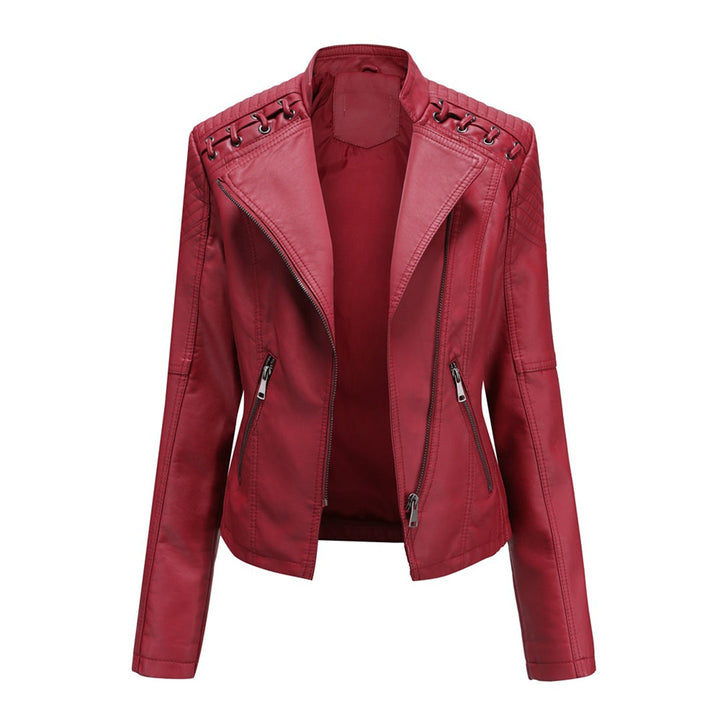Marguerite™ | Classic Lace Detail Biker Jacket