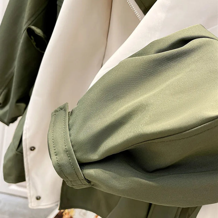 Fiore™ | Classic Autumn Layered Windbreaker Jacket