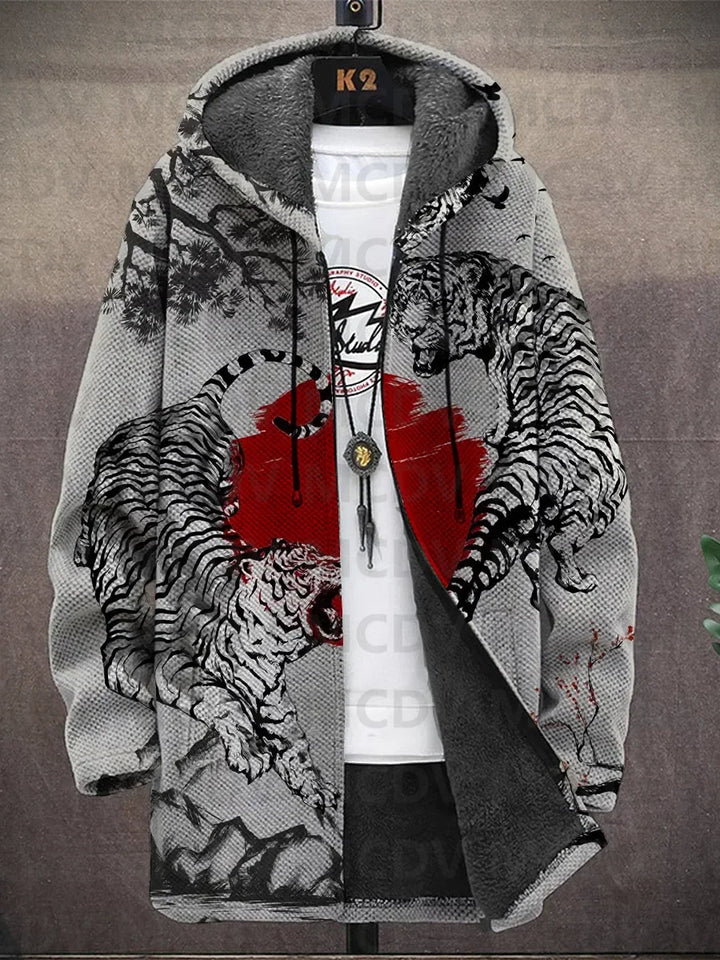 Harper | Art-Inspired Hooded Cardigan