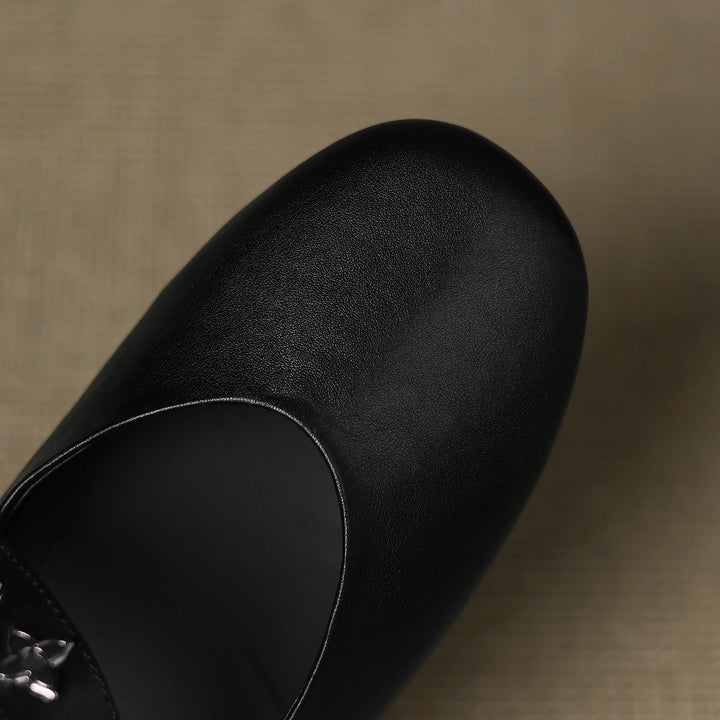 Elda Genuine Leather Flats