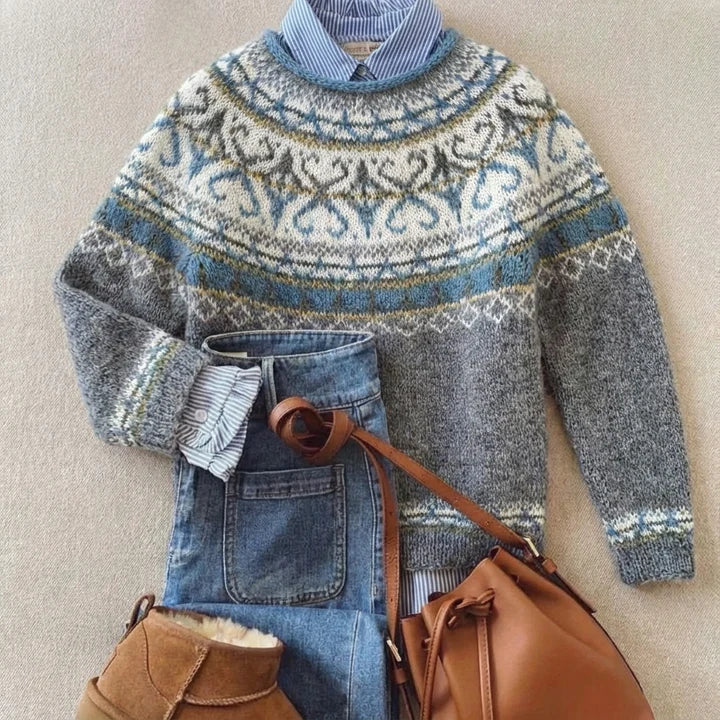 Cheryl™ - Chic Vintage Knit Sweater