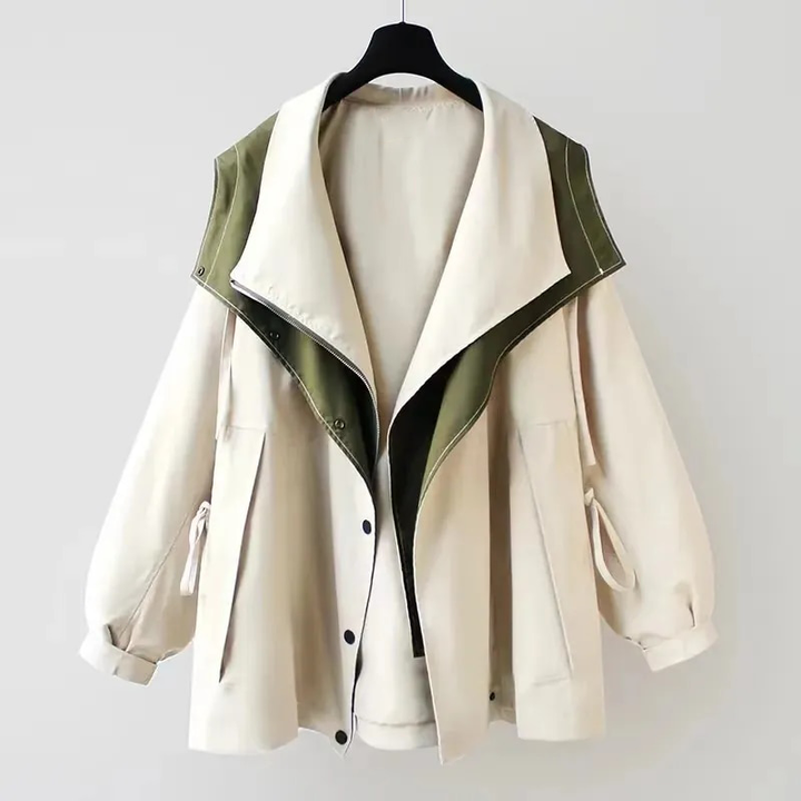Fiore™ | Classic Autumn Layered Windbreaker Jacket
