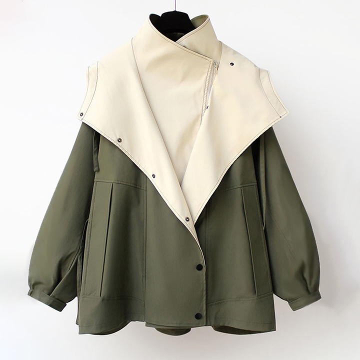 Fiore™ | Classic Autumn Layered Windbreaker Jacket