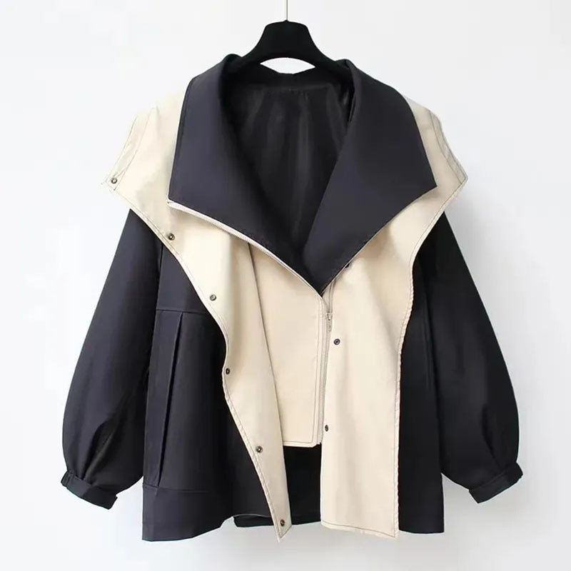 Fiore™ | Classic Autumn Layered Windbreaker Jacket