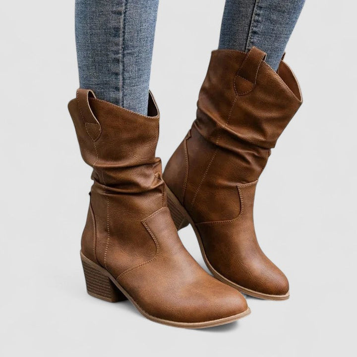 Holley™ | Leather Orthopedic Boots