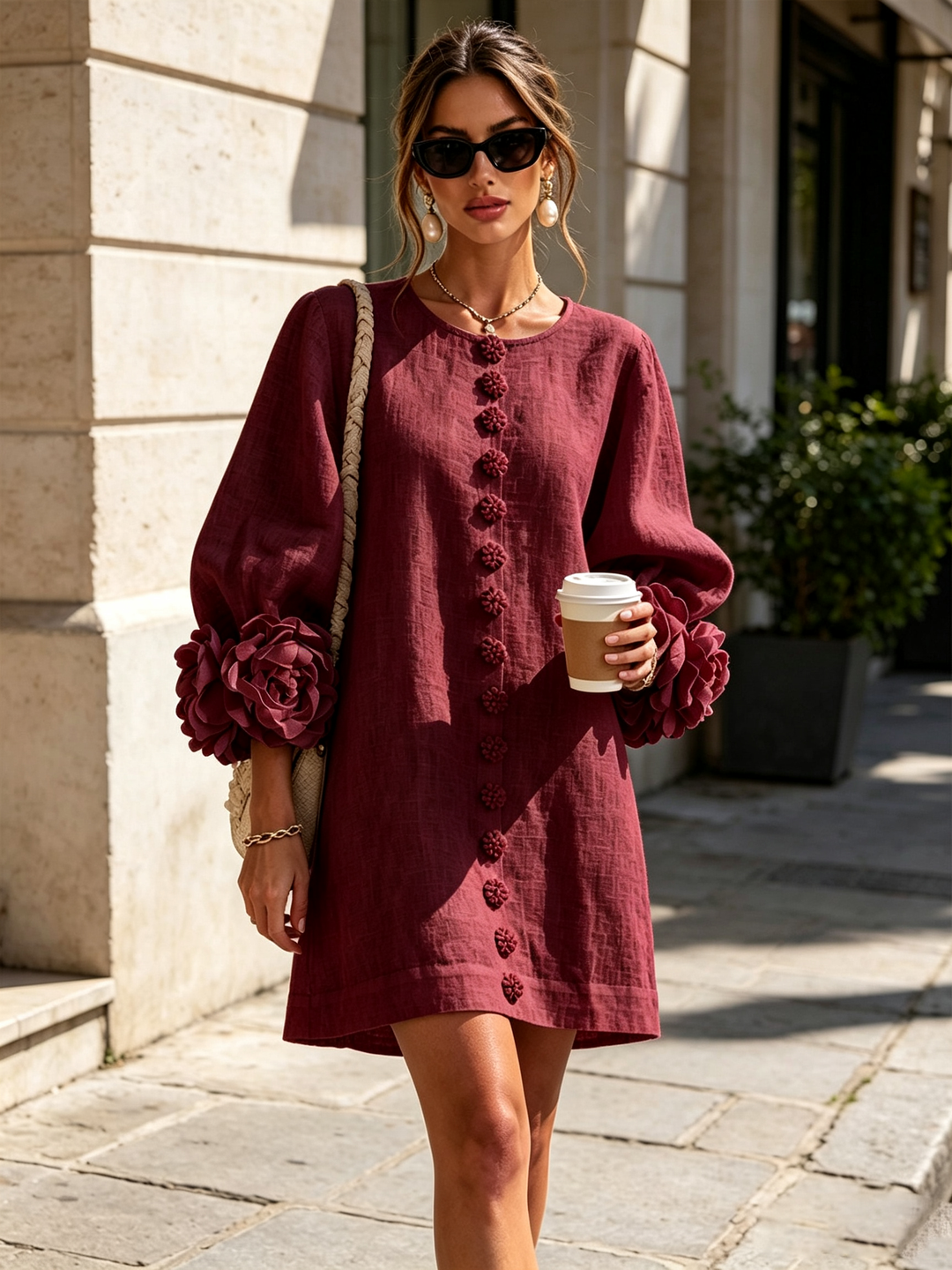 Rosalie | Button-Down Mini Dress
