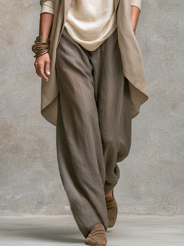 Constance | Relaxed Three-Piece Layered Set with Palazzo Pants