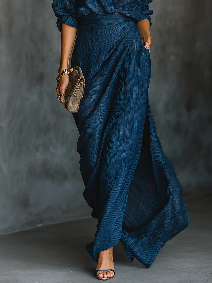 Celeste | Elegant Wrap Maxi Set