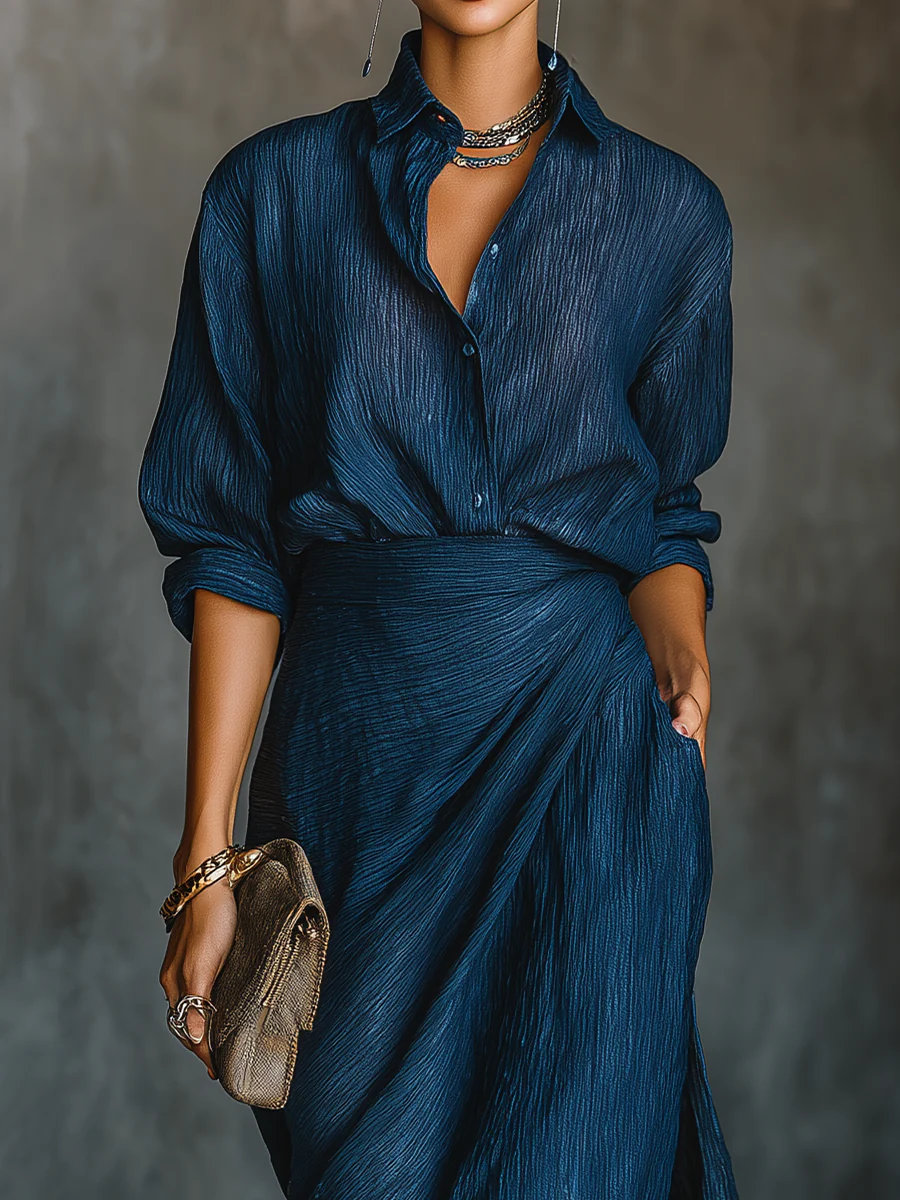 Celeste | Elegant Wrap Maxi Set