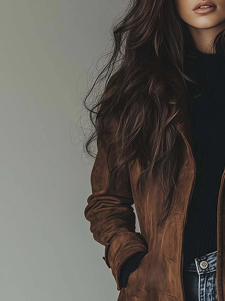 Colleen™ | Vintage Long Button Front Autumn Coat