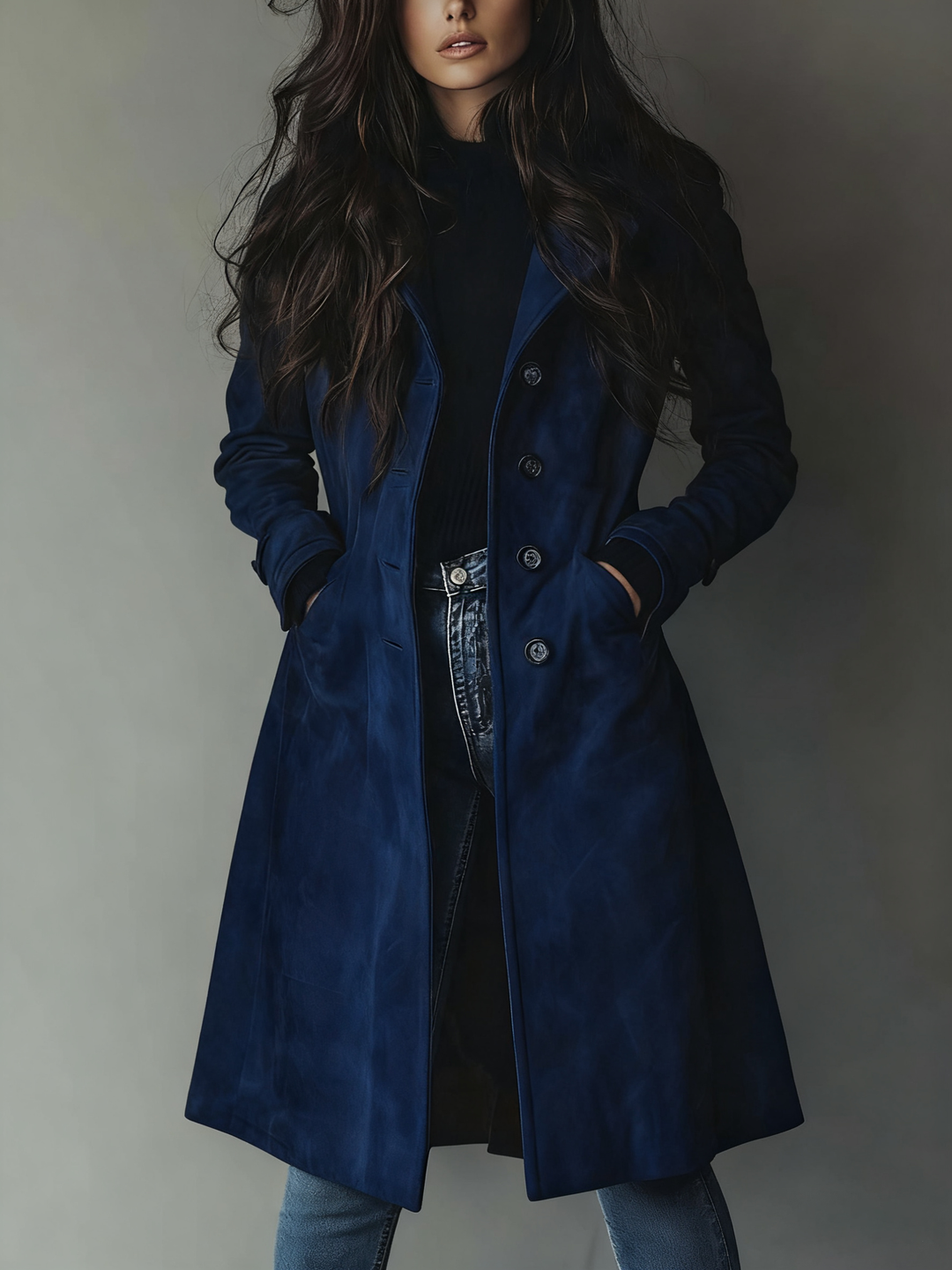 Colleen™ | Vintage Long Button Front Autumn Coat