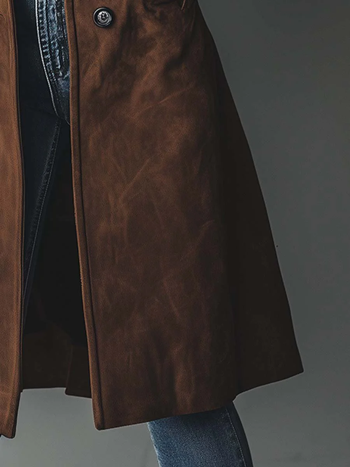Colleen™ | Vintage Long Button Front Autumn Coat