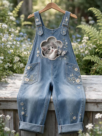 Gabriela™ | Timeless Cat-Print Jumpsuit