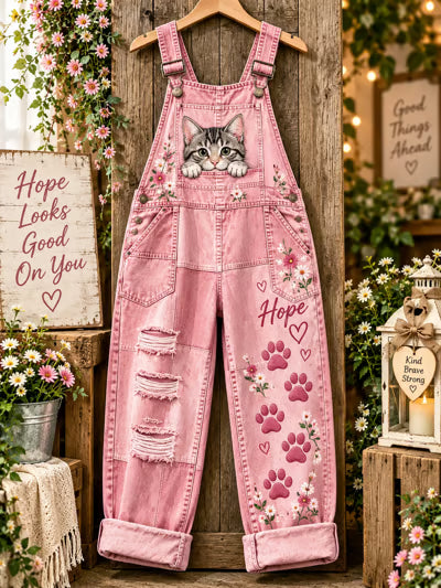 Sonia™ | Timeless Cat-Print Jumpsuit