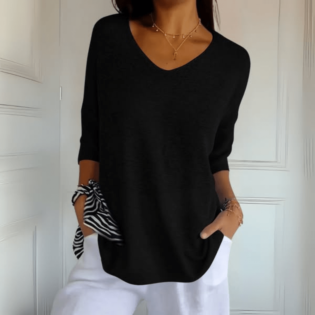 Sherri™ | Relaxed High-Neck Sweatshirt