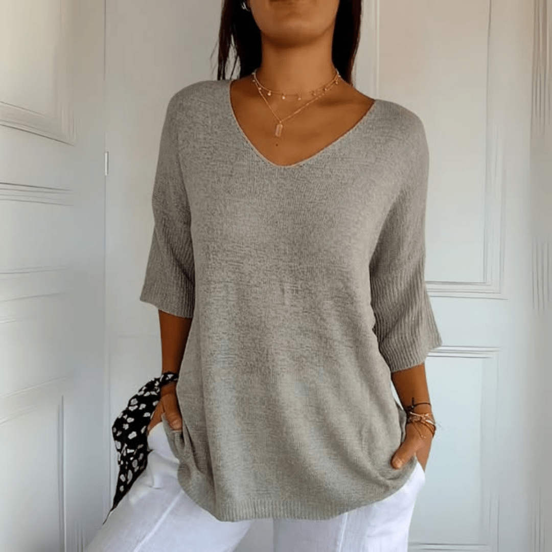Sherri™ | Relaxed High-Neck Sweatshirt