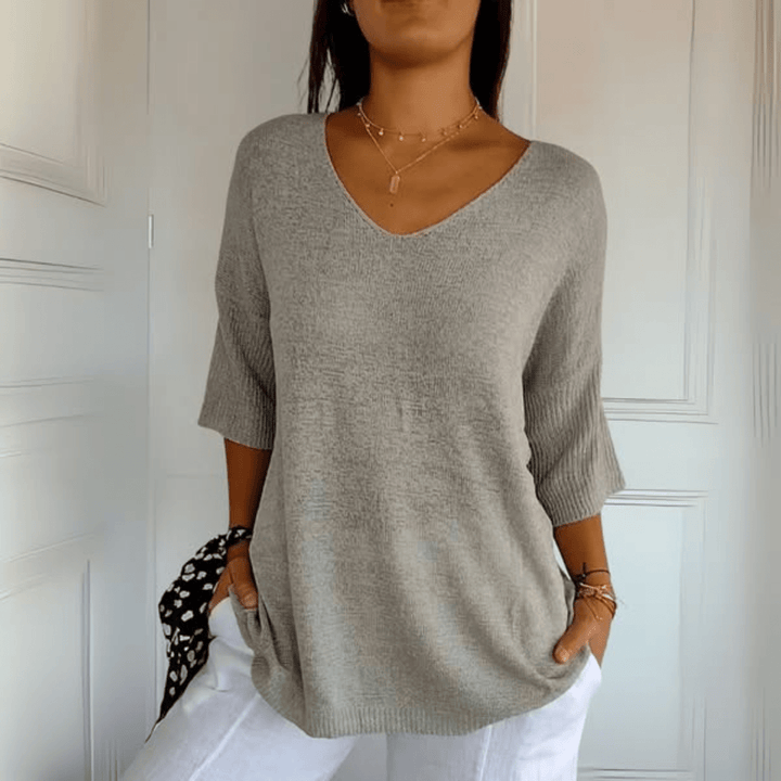 Sherri™ | Relaxed High-Neck Sweatshirt
