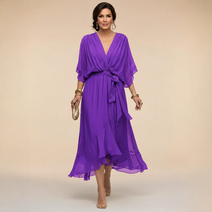Clara | Wrap V-Neck Dress