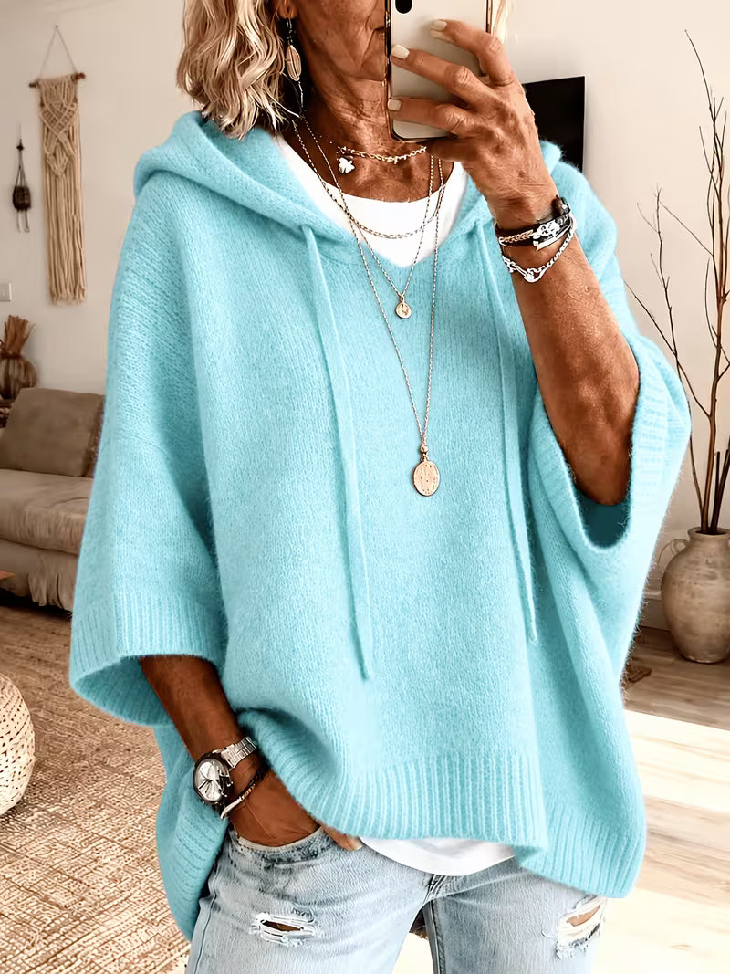Violet™ | Soft Oversized Knit Hooded Sweater