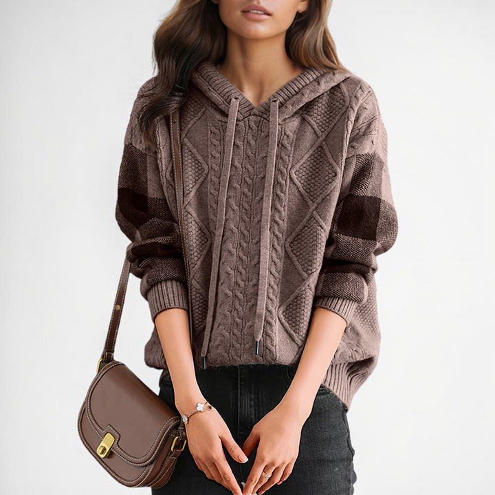 Luna - Jacquard Hooded Sweater