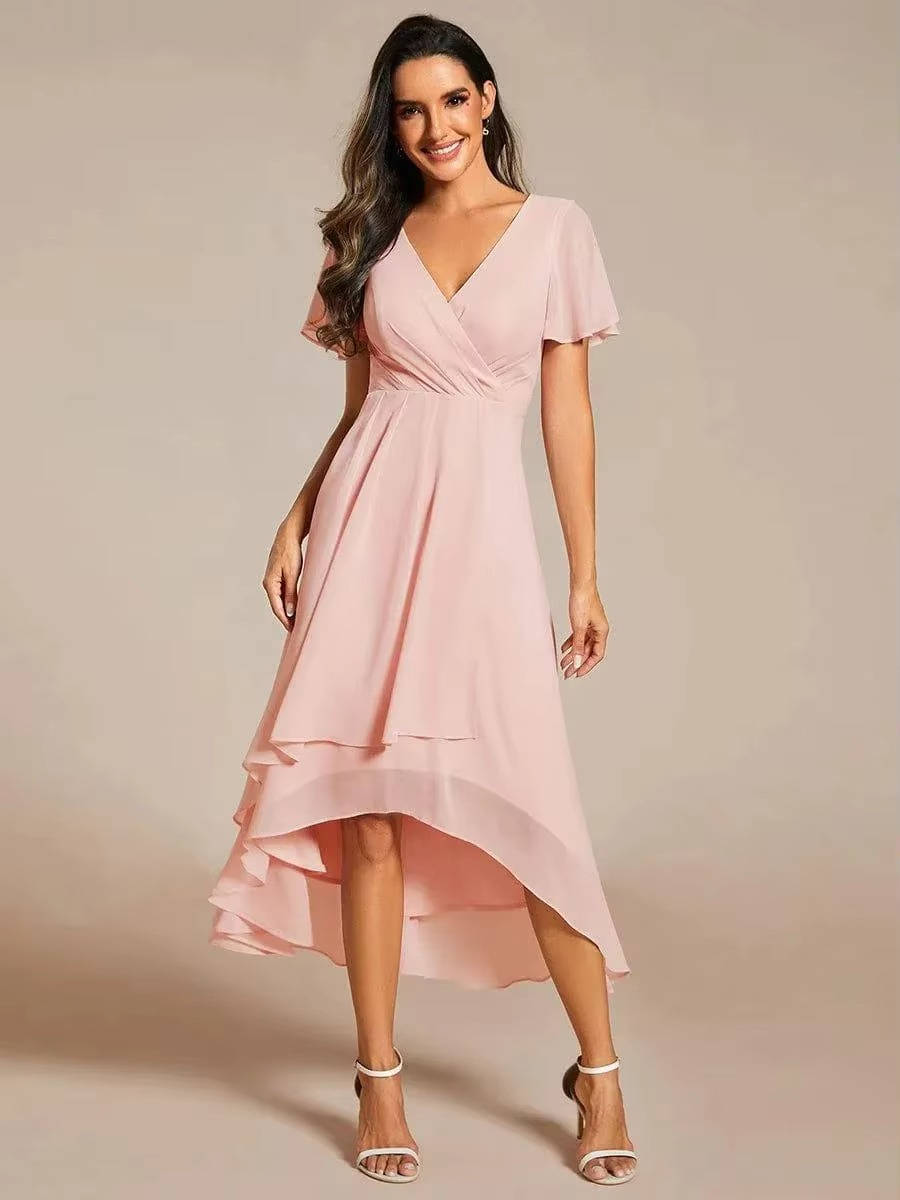 Scarlett™ | Women's V-Neck Wrap Midi Dress