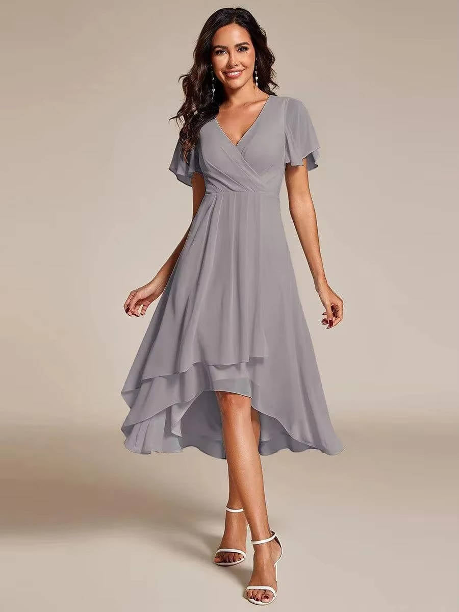 Scarlett™ | Women's V-Neck Wrap Midi Dress