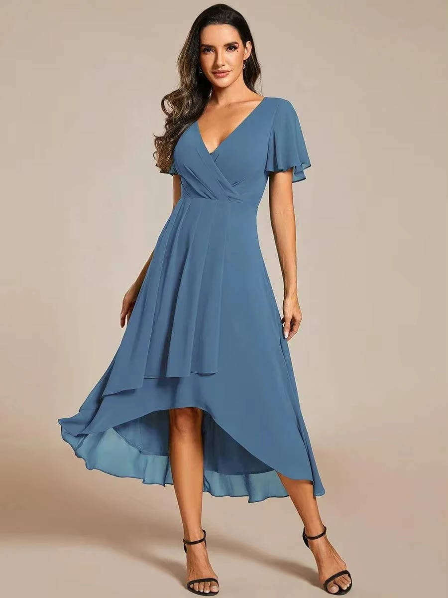 Scarlett™ | Women's V-Neck Wrap Midi Dress