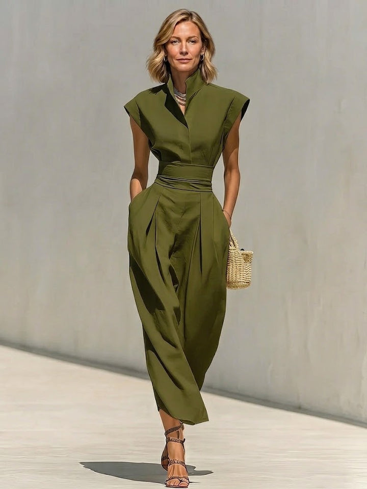 Sabine | High-Neck Two-Piece Skirt Set