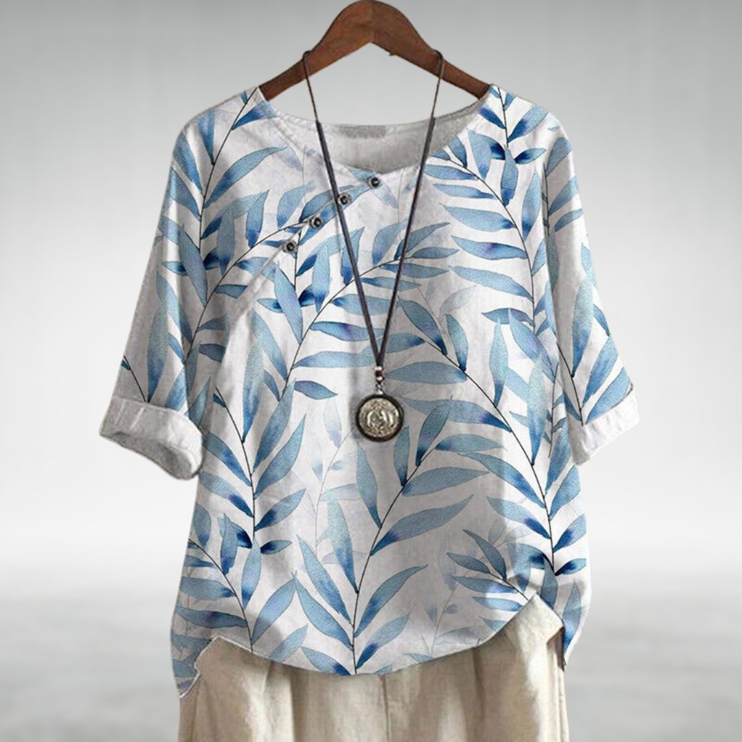 Toni™ - Chic Blouse with a Playful Flair