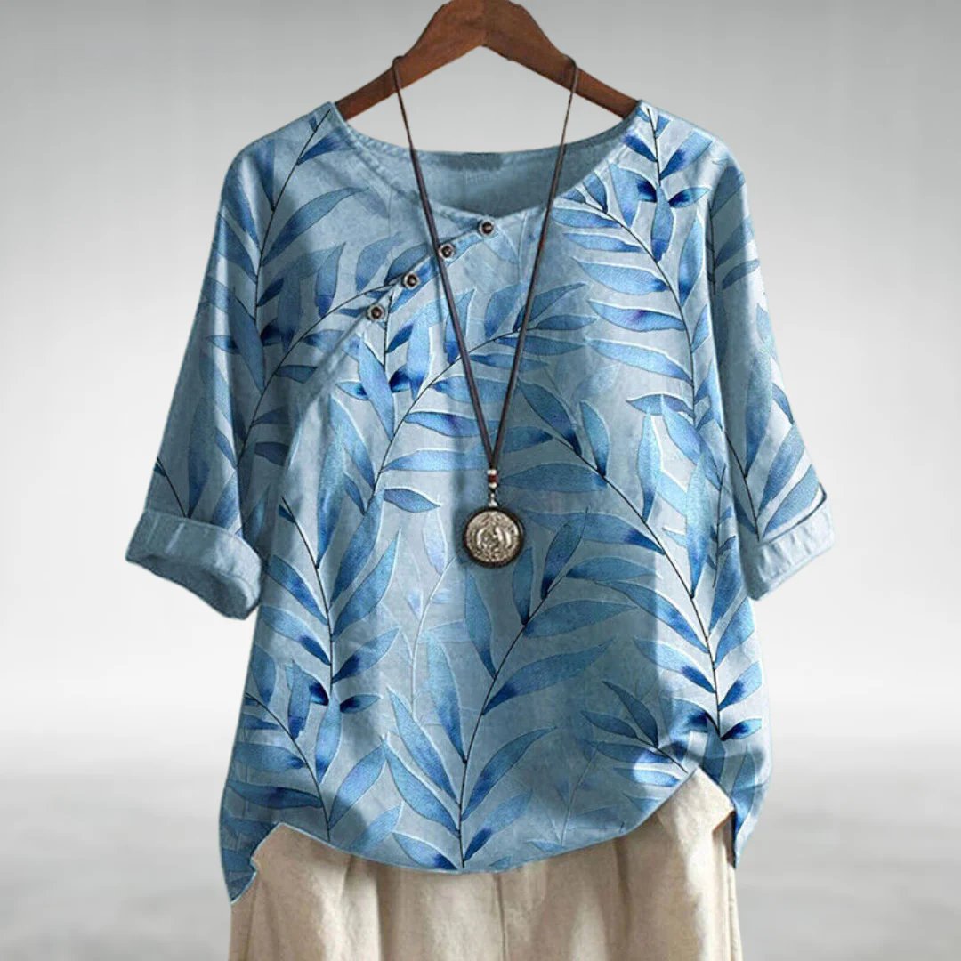 Toni™ - Chic Blouse with a Playful Flair