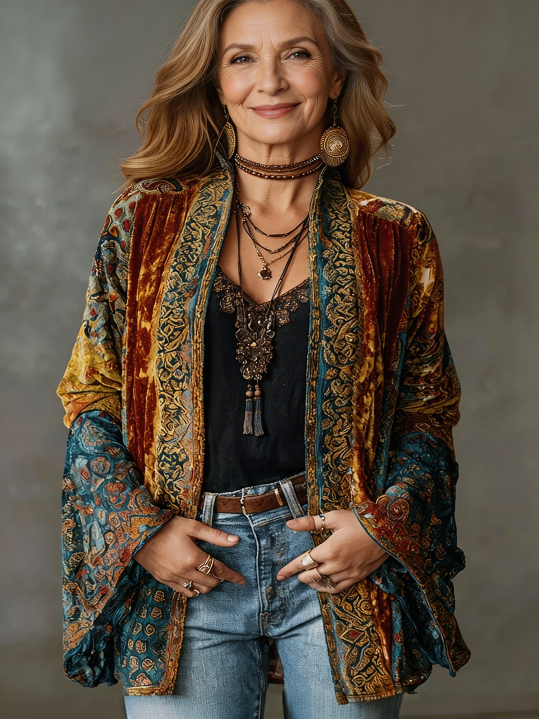 Darcy™ | Boho Embroidered Kimono Cardigan