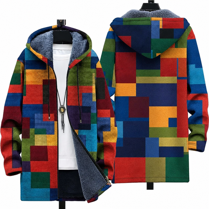 Aubrey | Art-Inspired Hooded Cardigan