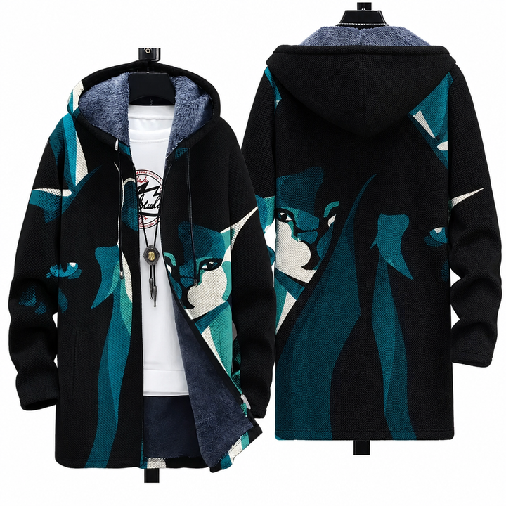 Mila | Art-Inspired Hooded Cardigan