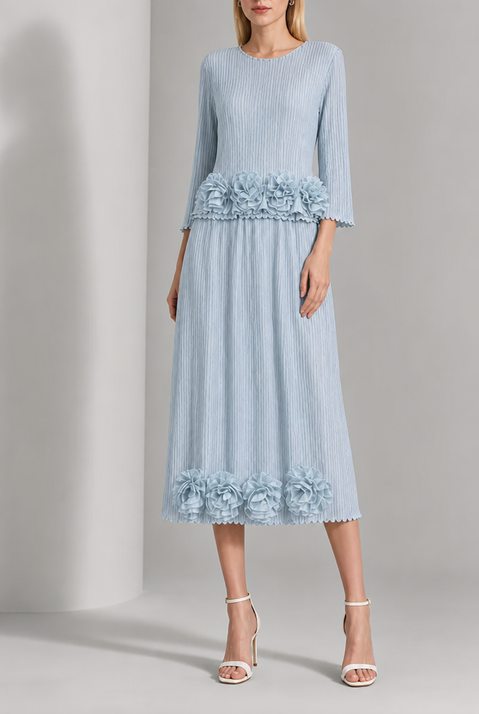 Soraya | Chic Rosette Detail Skirt Set