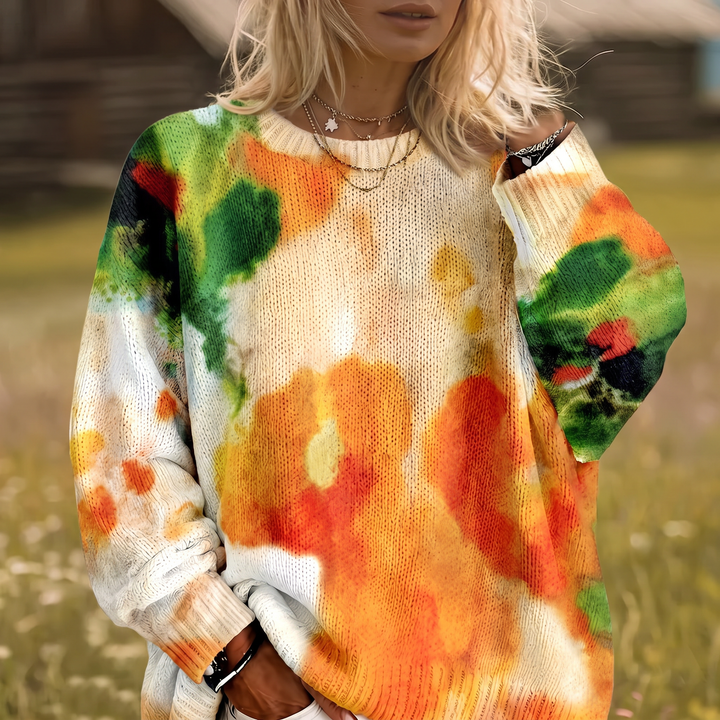 Amberlei | Tie-Dye Floral Sweater for Women