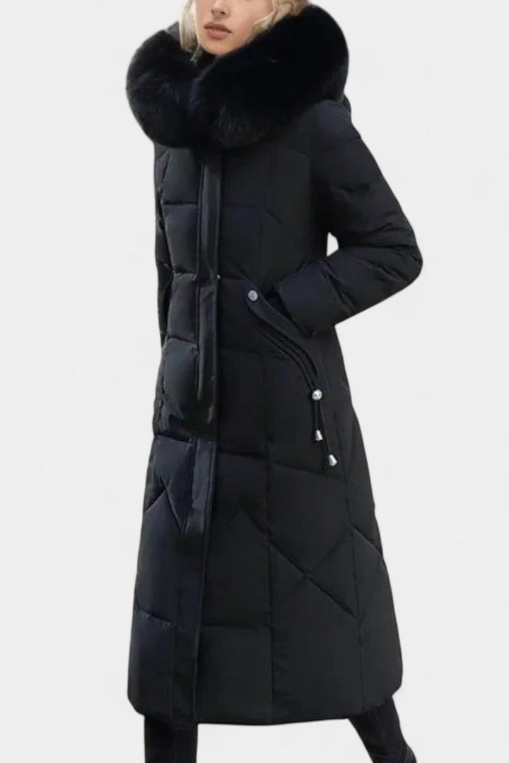 Maisha Winter Coat with Stylish Hood and Flattering Fit