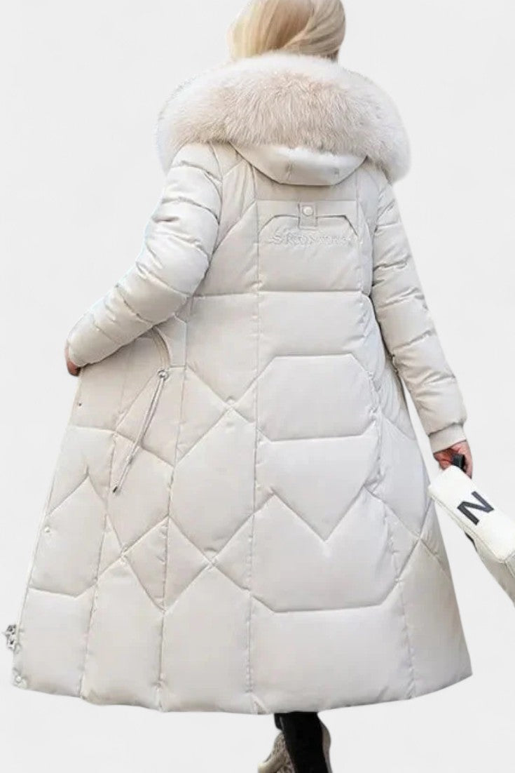 Maisha Winter Coat with Stylish Hood and Flattering Fit