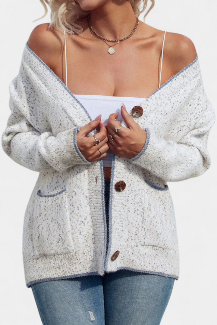 Sana Cozy Thick Knit Jacket with Pockets