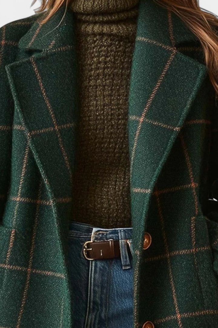 Saphira Classic Tailored Check Coat